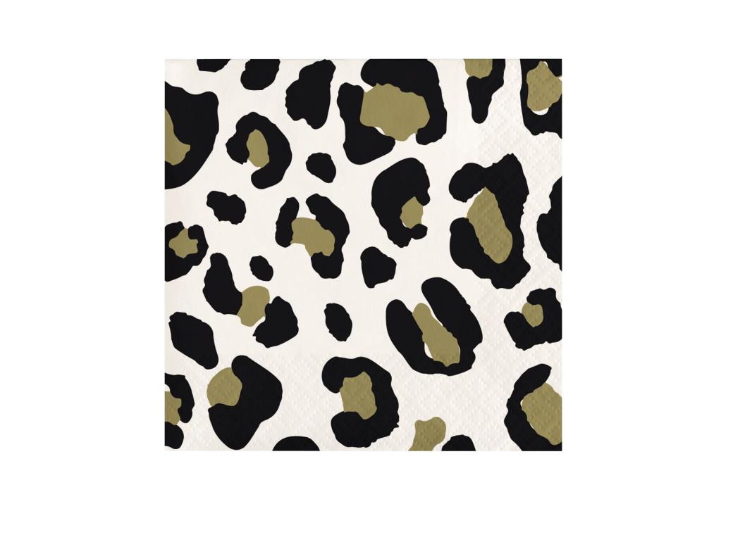 Leopard Print Beverage Napkins 16pk