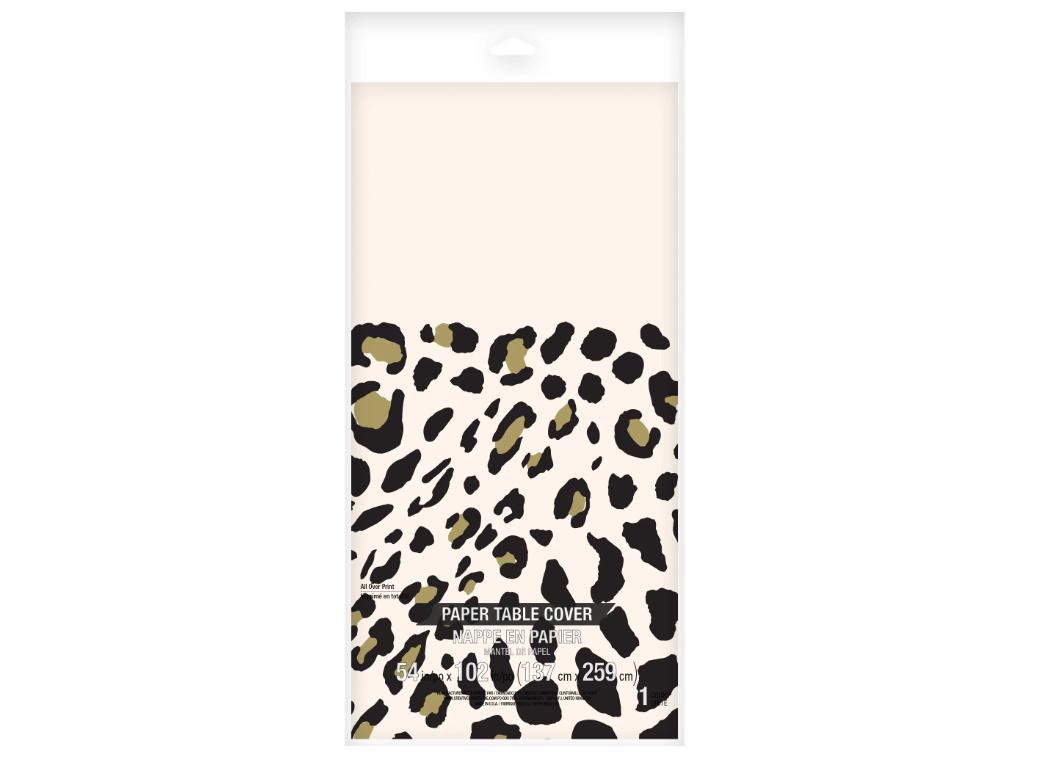 Leopard Print Paper Tablecover