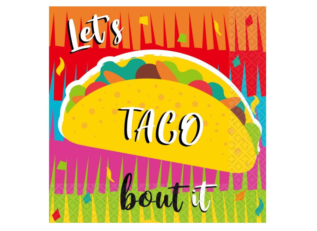 Let's Taco Bout It Lunch Napkins 16pk