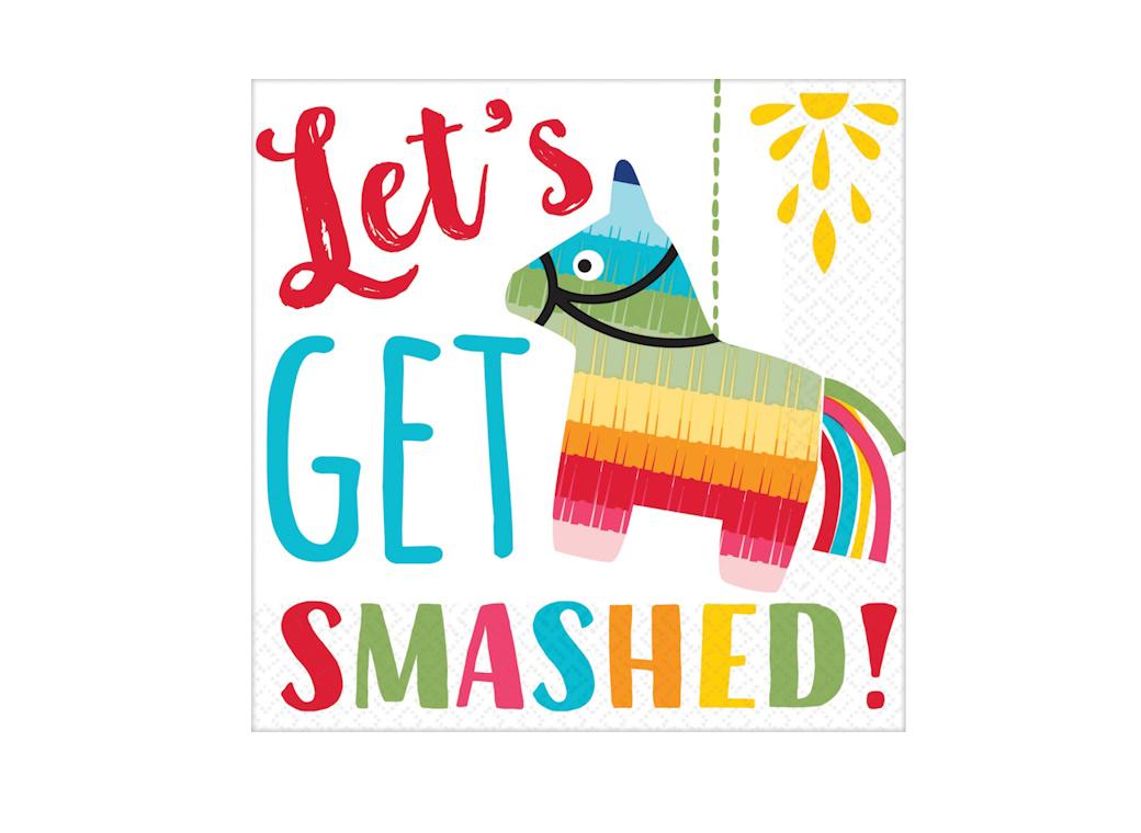 Fiesta Let's Get Smashed Beverage Napkins 16pk