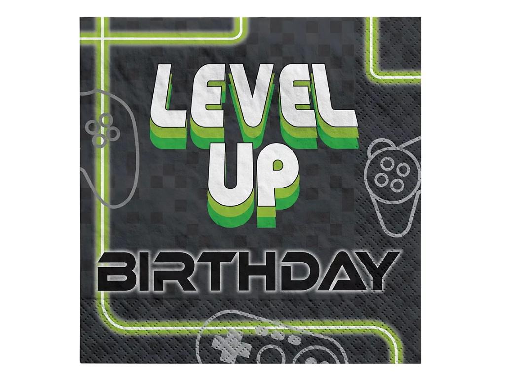 Level Up Lunch Napkins 16pk