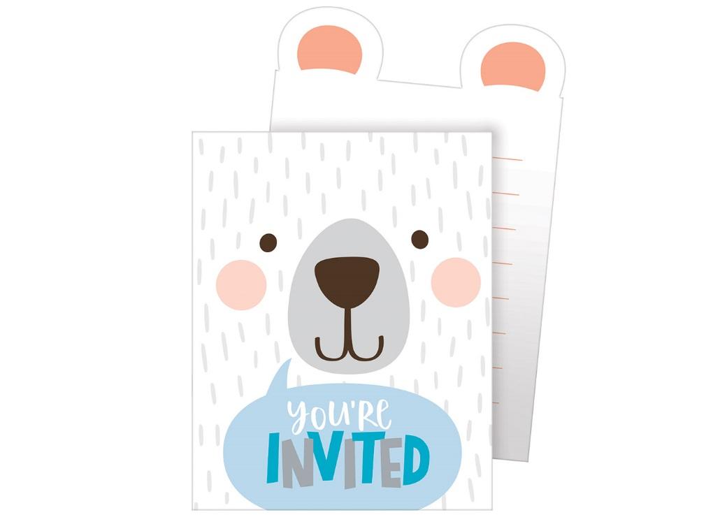 Lil Bear Invitations 8pk