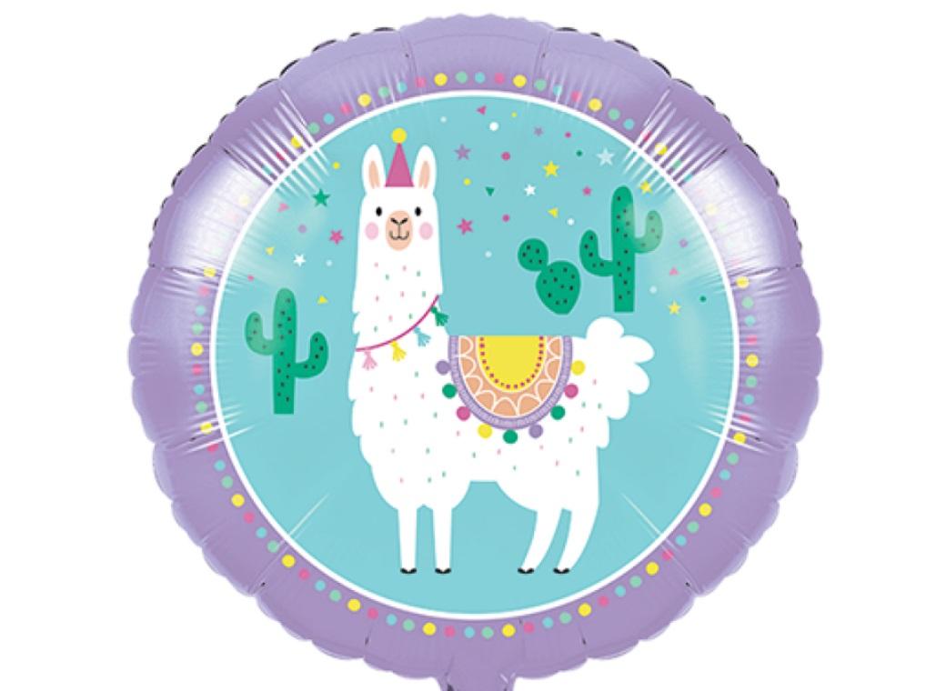 Llama Party Foil Balloon