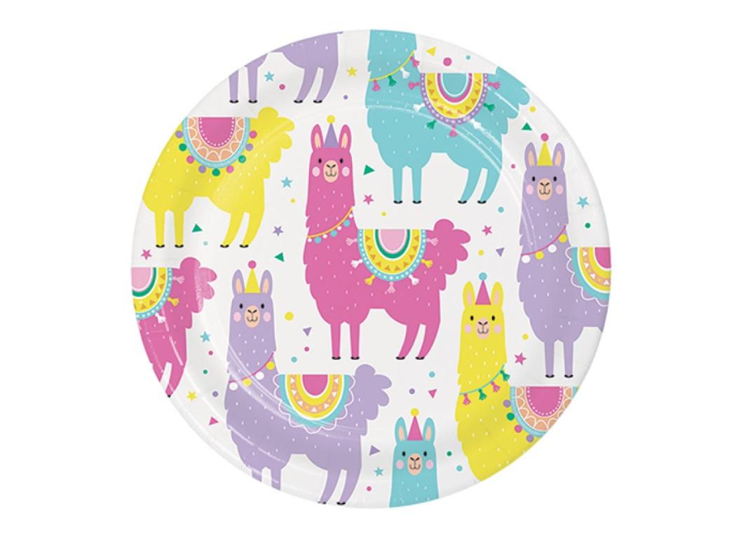 Llama Party Lunch Plates 8pk