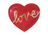 Love Heart Shaped Plates 8pk