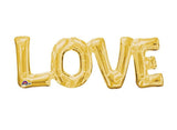 LOVE Shape Foil Balloon - Gold