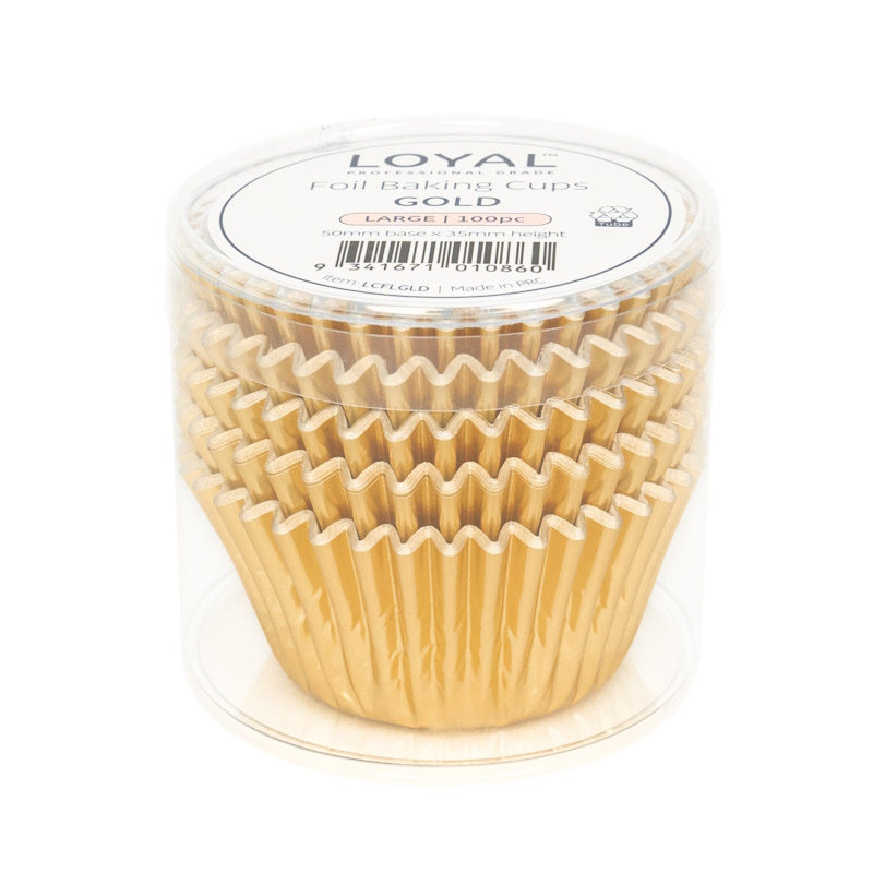 LOYAL Foil Baking Cup 100pk - Gold Large