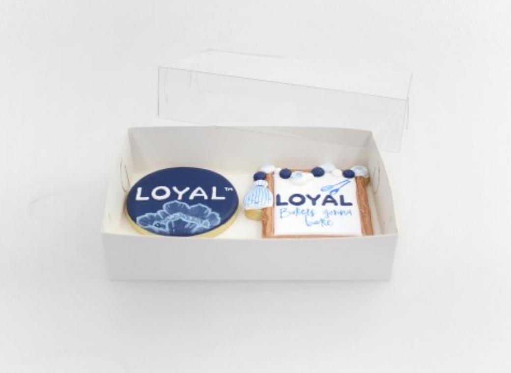 LOYAL Clear Lid 2 Biscuit Box