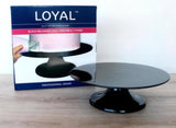 LOYAL Melamine Cake Stand / Turntable - Black