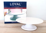 LOYAL Melamine Cake Stand / Turntable - White