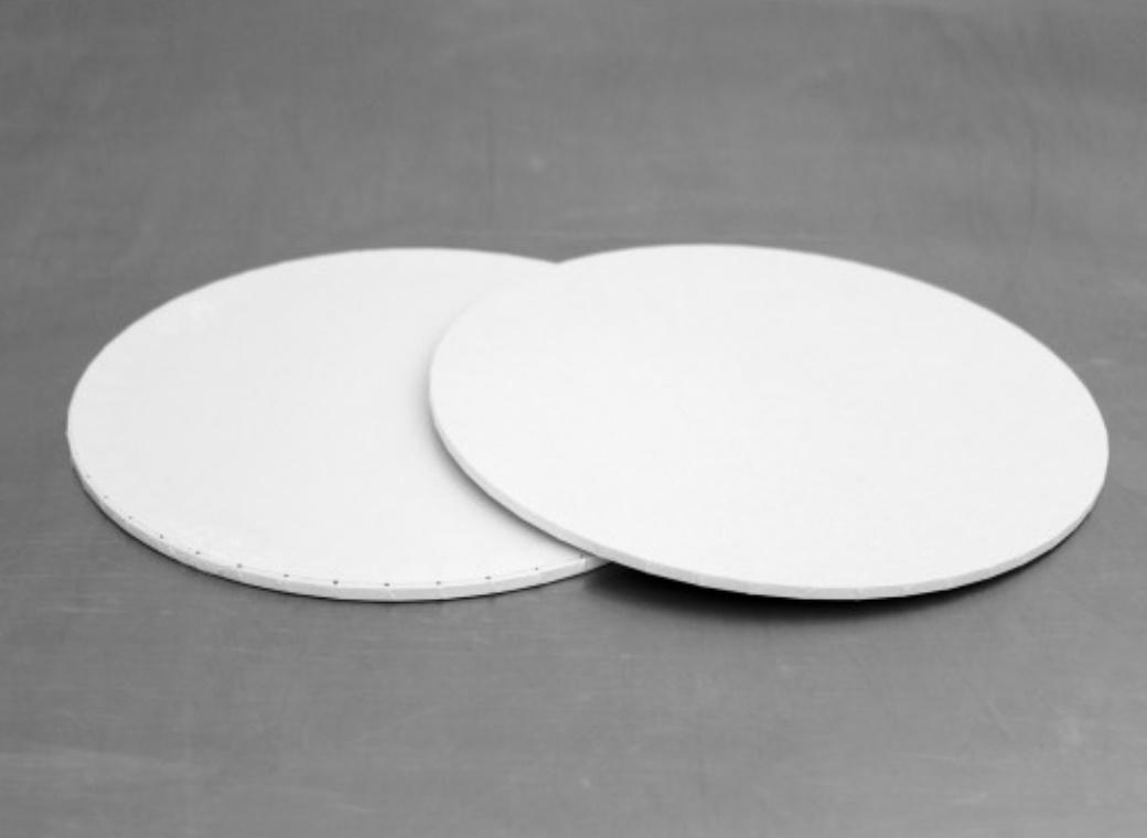 LOYAL White Masonite Round Cake Board 9in