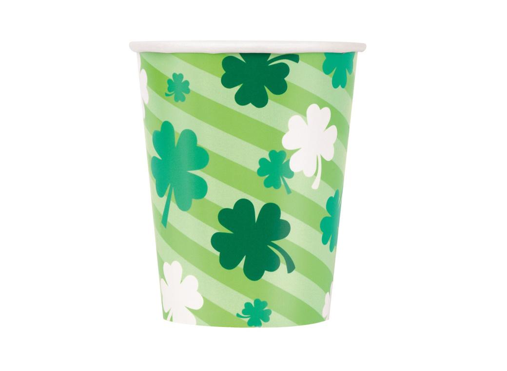 Lucky Clover St Patricks Day Cups 8pk