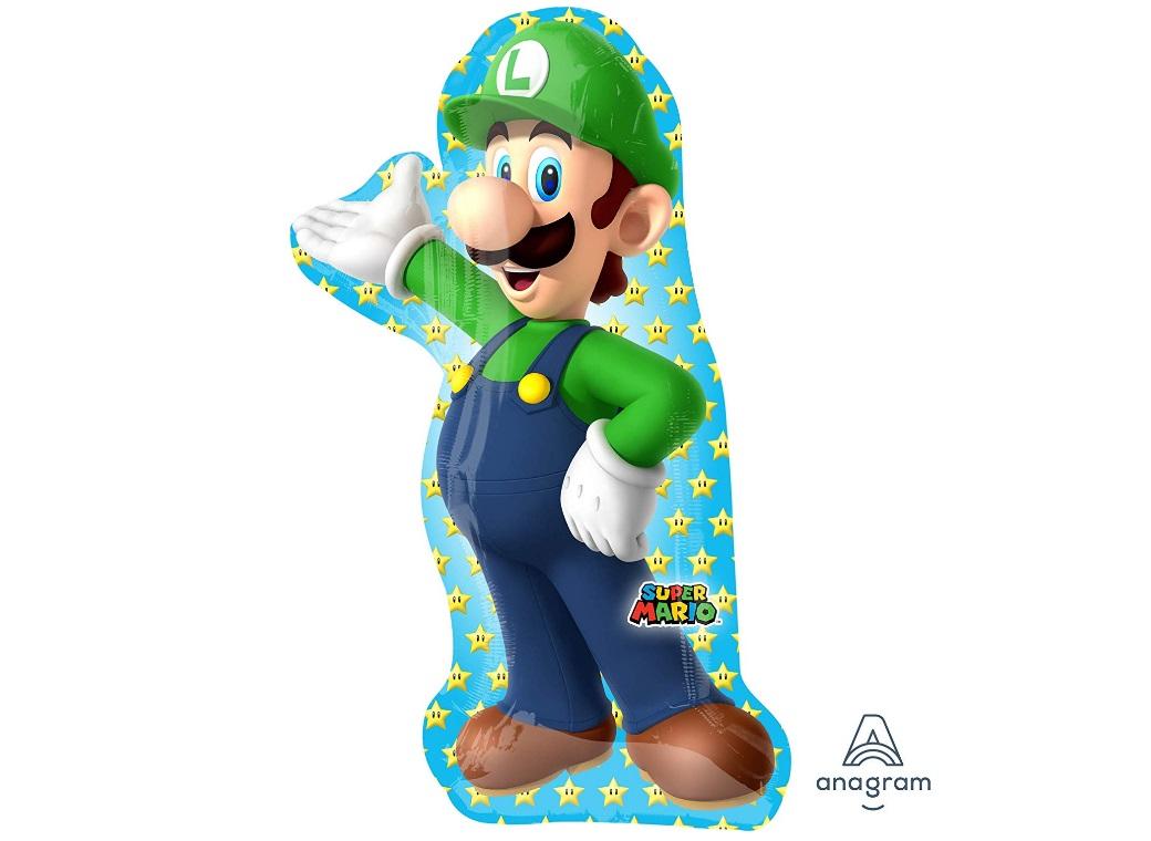 Luigi SuperShape Foil Balloon