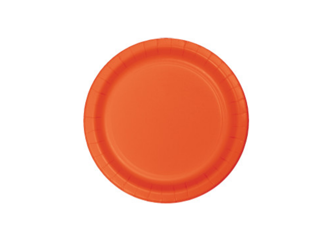 Lunch Plate - Orange - 20pk