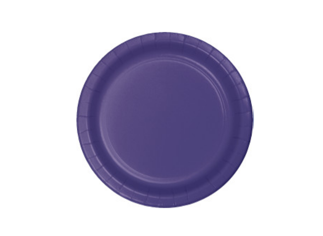 Lunch Plates - Purple - 20pk