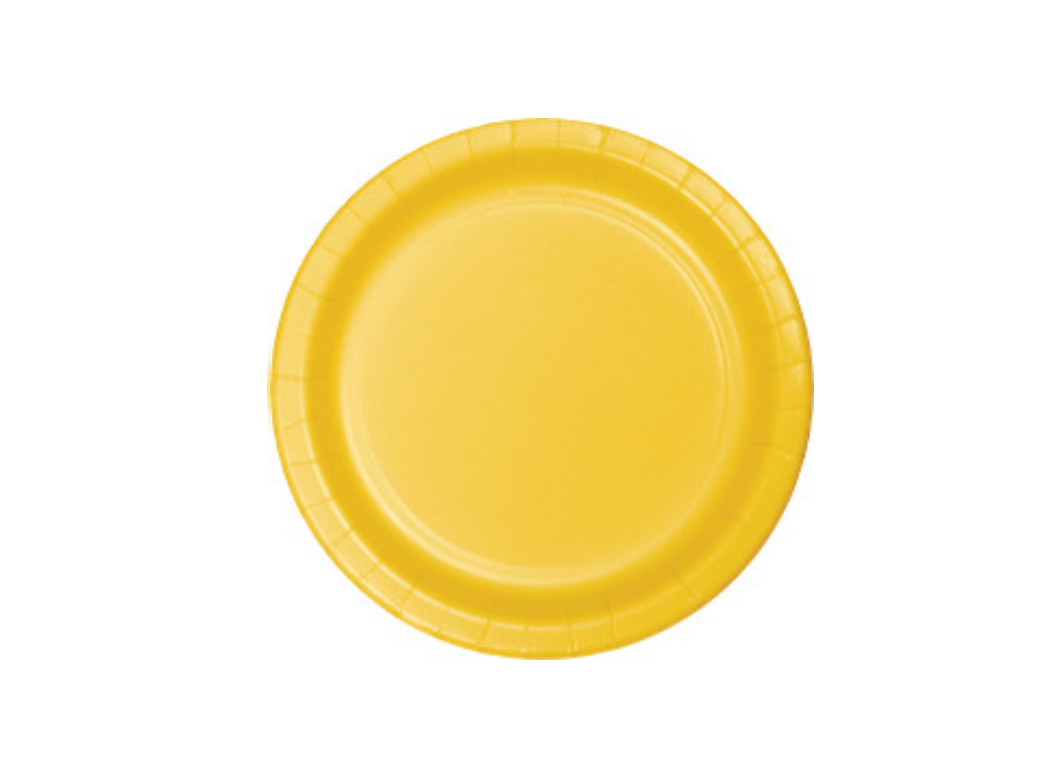 Lunch Plate - Yellow - 20pk