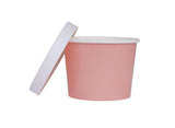 Luxe Paper Tub with Lid 5pk - Rose