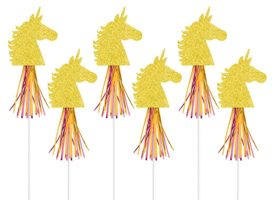 Magical Unicorn Glitter Wands 6pk