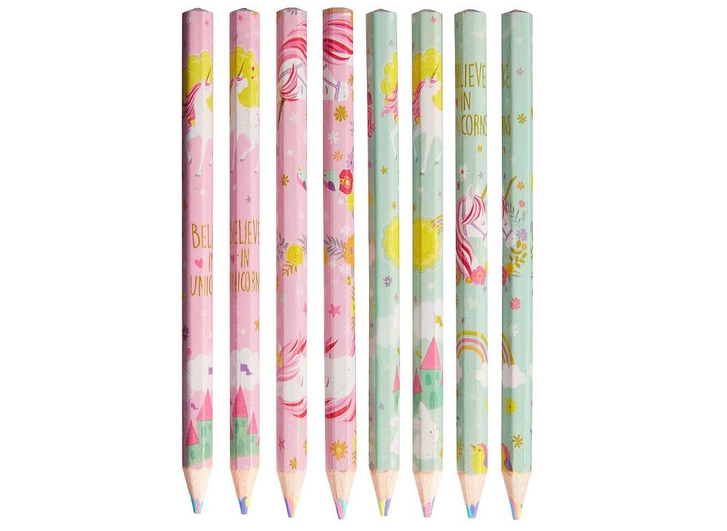 Magical Unicorn Multi-Coloured Pencils 8pk