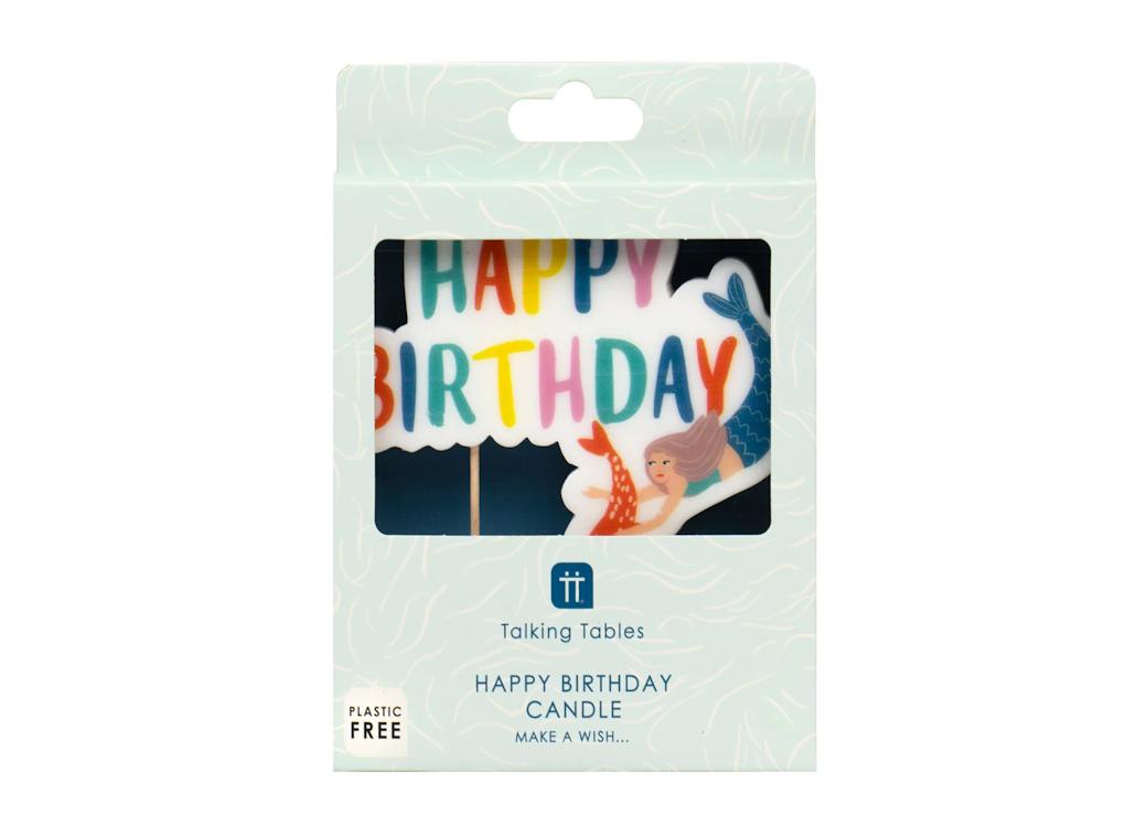 Make Waves Mermaid Happy Birthday Candle