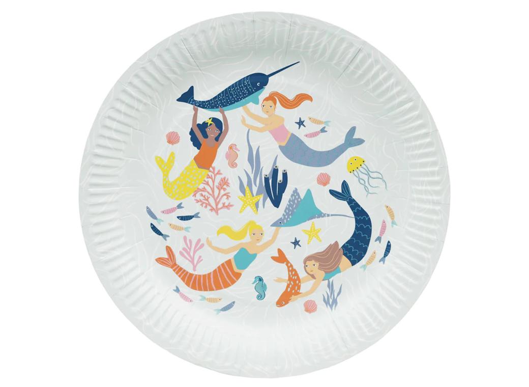 Make Waves Mermaid Plates 8pk