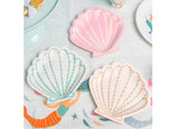 Make Waves Shell Shaped Plates 12pk