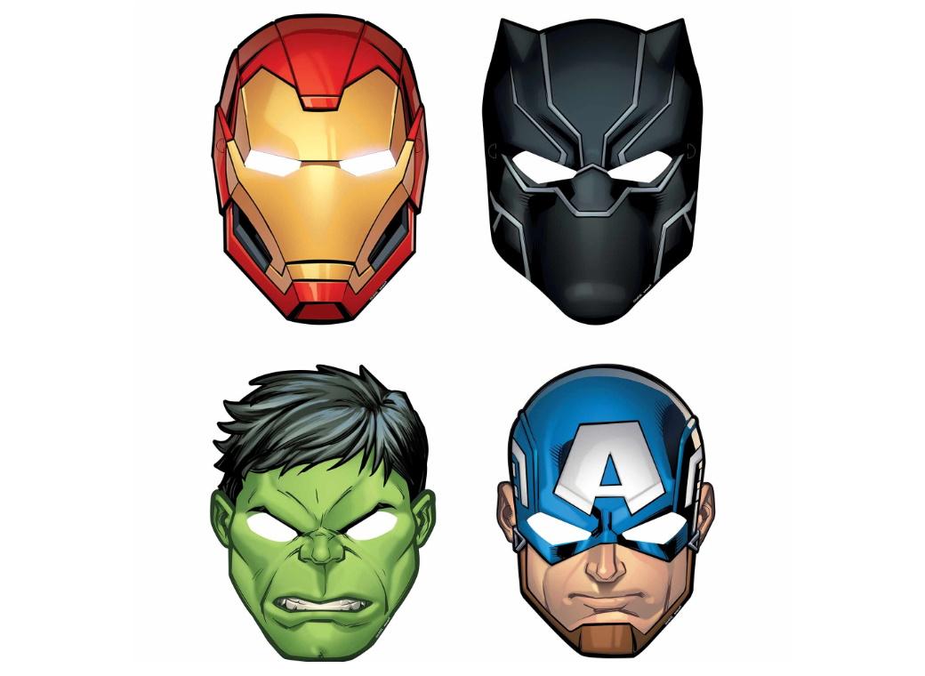 Avengers Party Masks 8pk