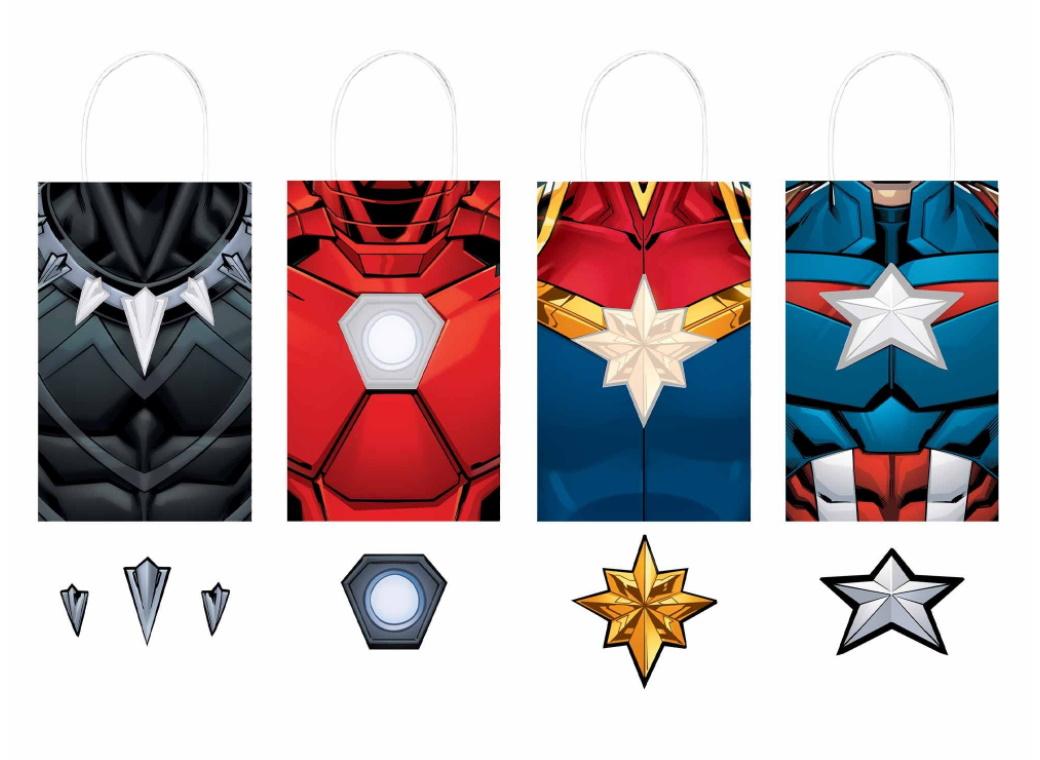 Avengers Paper Treat Bags 8pk