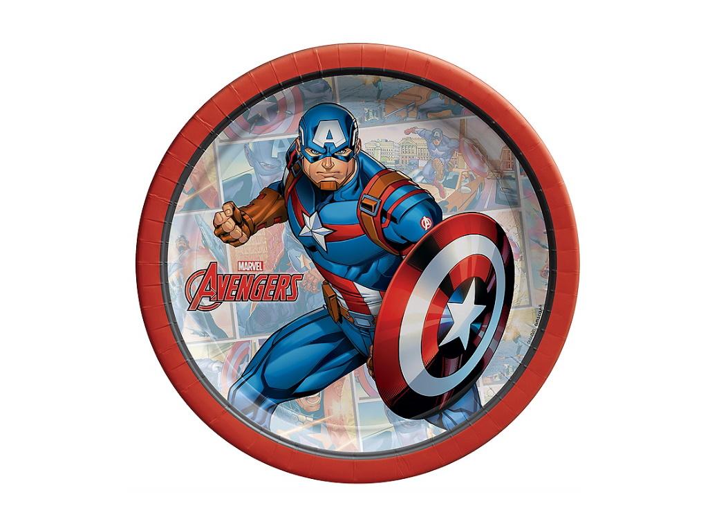 Captain America Lunch Plates 8pk