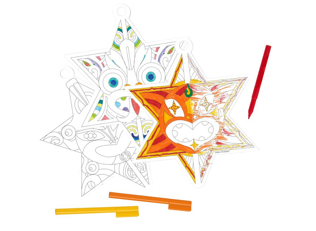 Matariki Colour-In Star Set