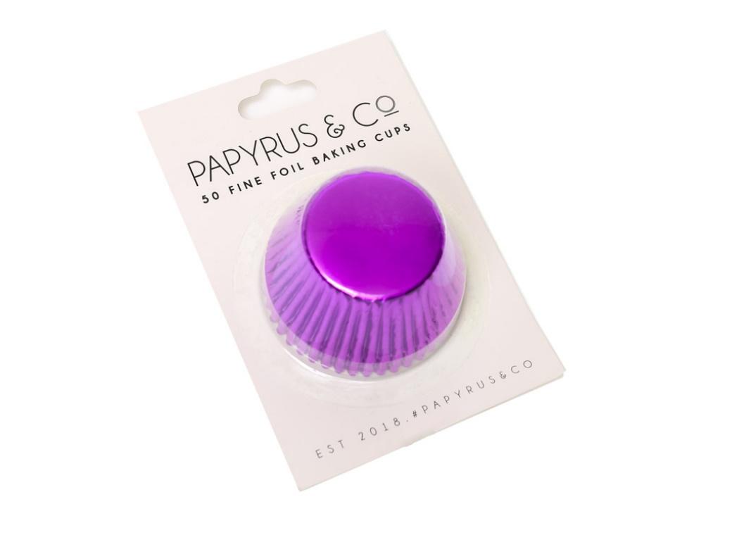 Medium Purple Foil Cupcake Cases 50pk