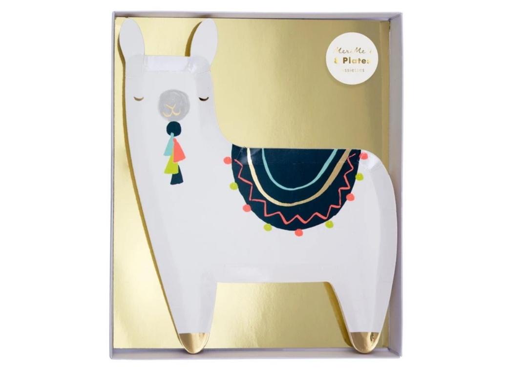 Meri Meri Llama Plates 8pk