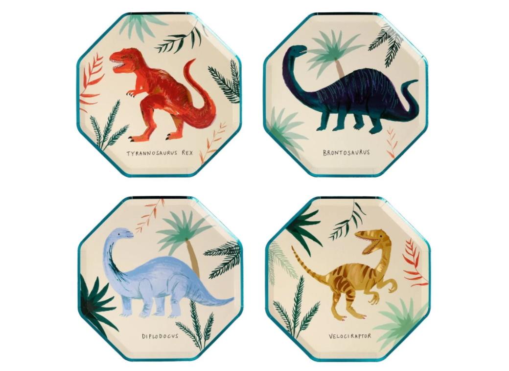 Meri Meri Dinosaur Kingdom Plates 8pk