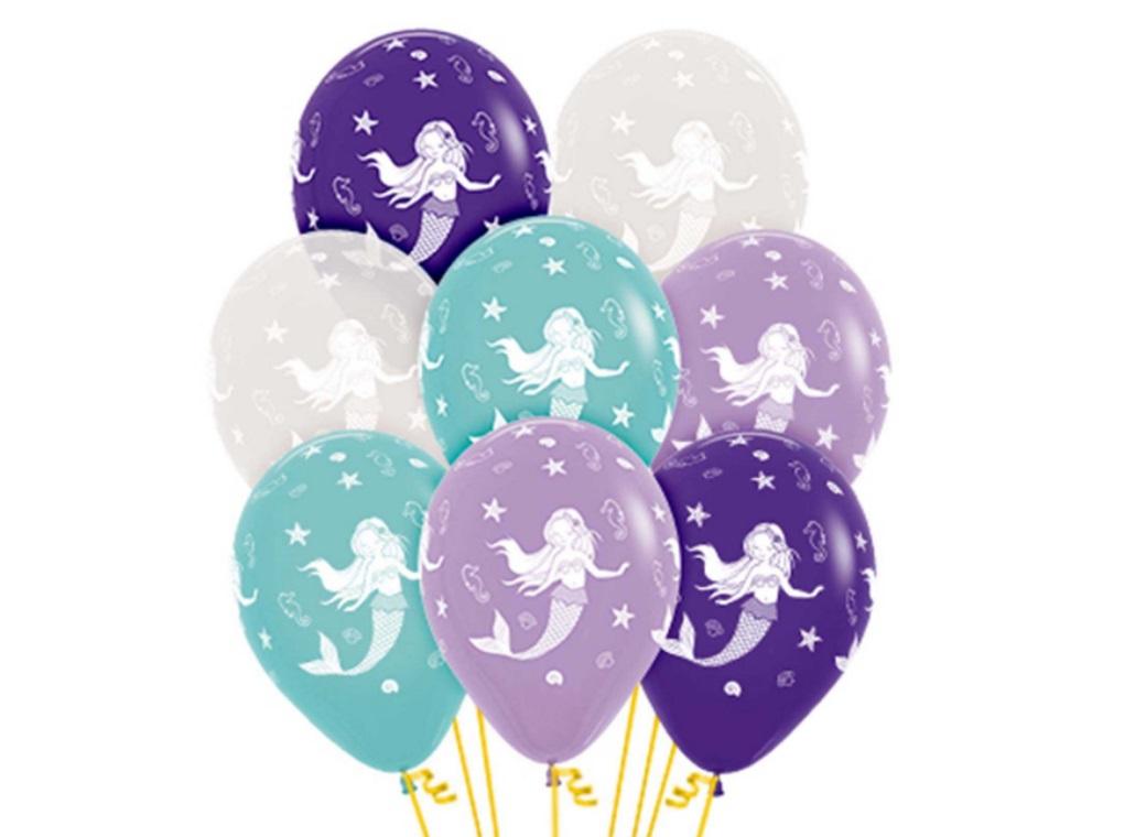 Mermaid Balloons 12pk