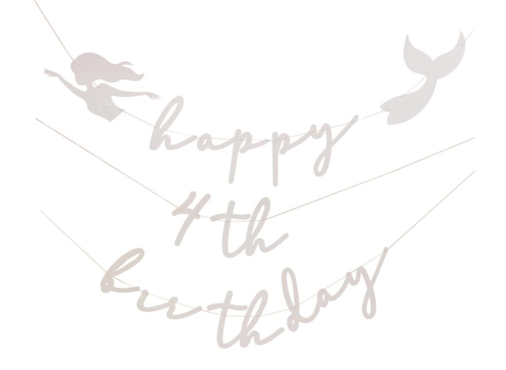 Mermaid Customisable Birthday Bunting