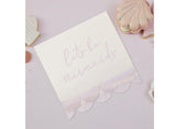 Mermaid Scalloped Napkins 16pk