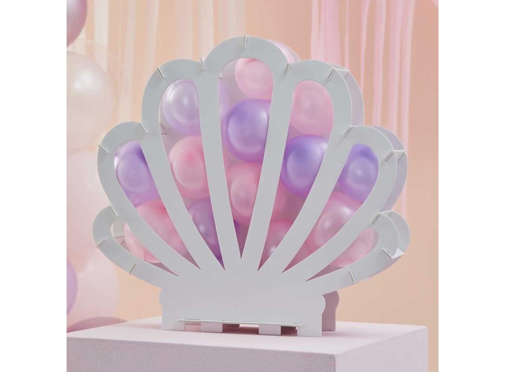 Mermaid Shell Balloon Mosaic Stand