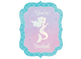 Mermaid Shine Invitations 8pk