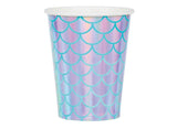 Mermaid Shine Iridescent Cups 8pk