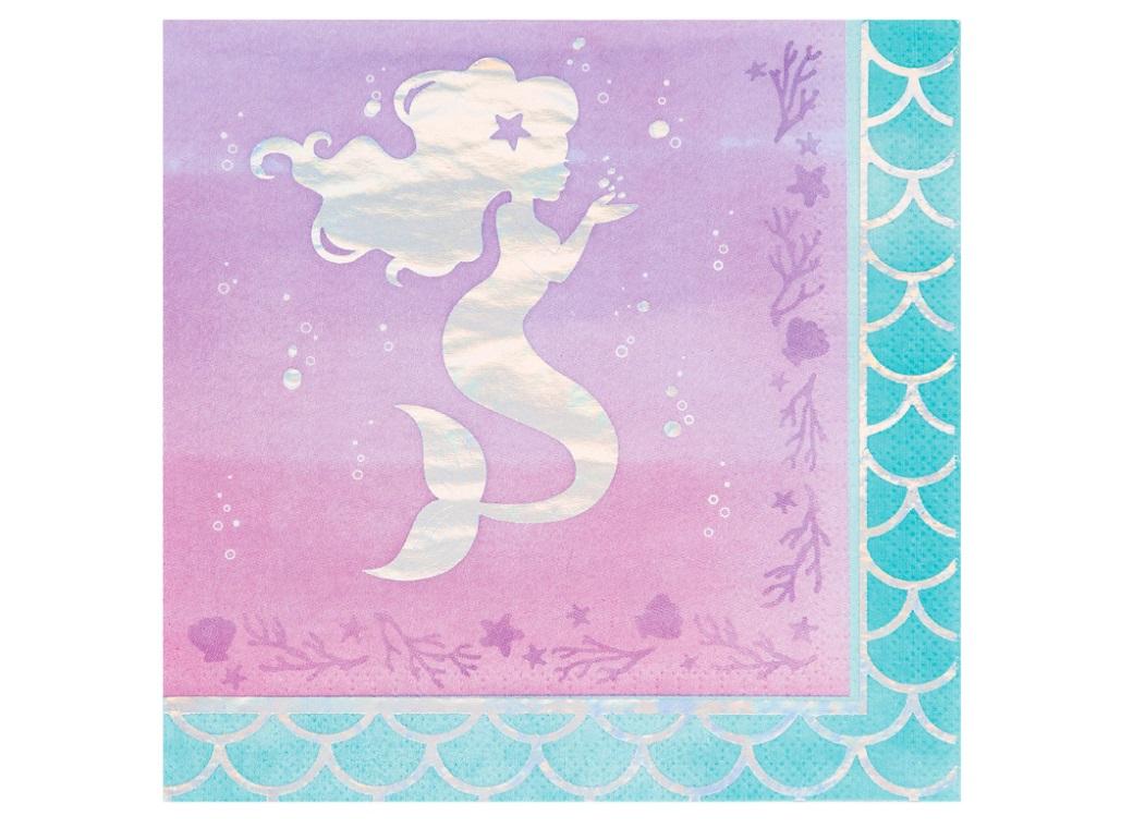 Mermaid Shine Lunch Napkins 16pk