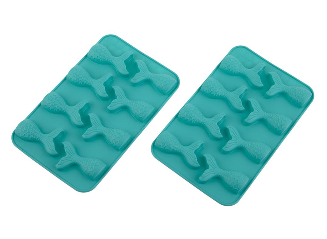 Mermaid Tail Silicone Chocolate Moulds 2pk