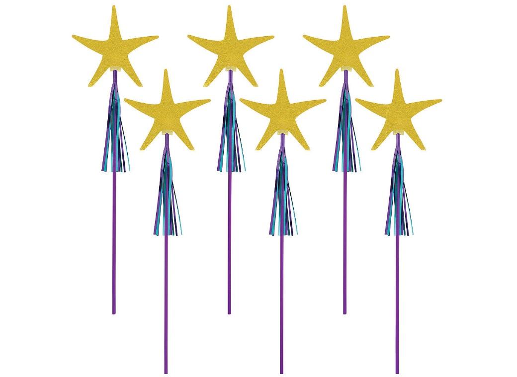 Mermaid Wishes Starfish Wands 6pk