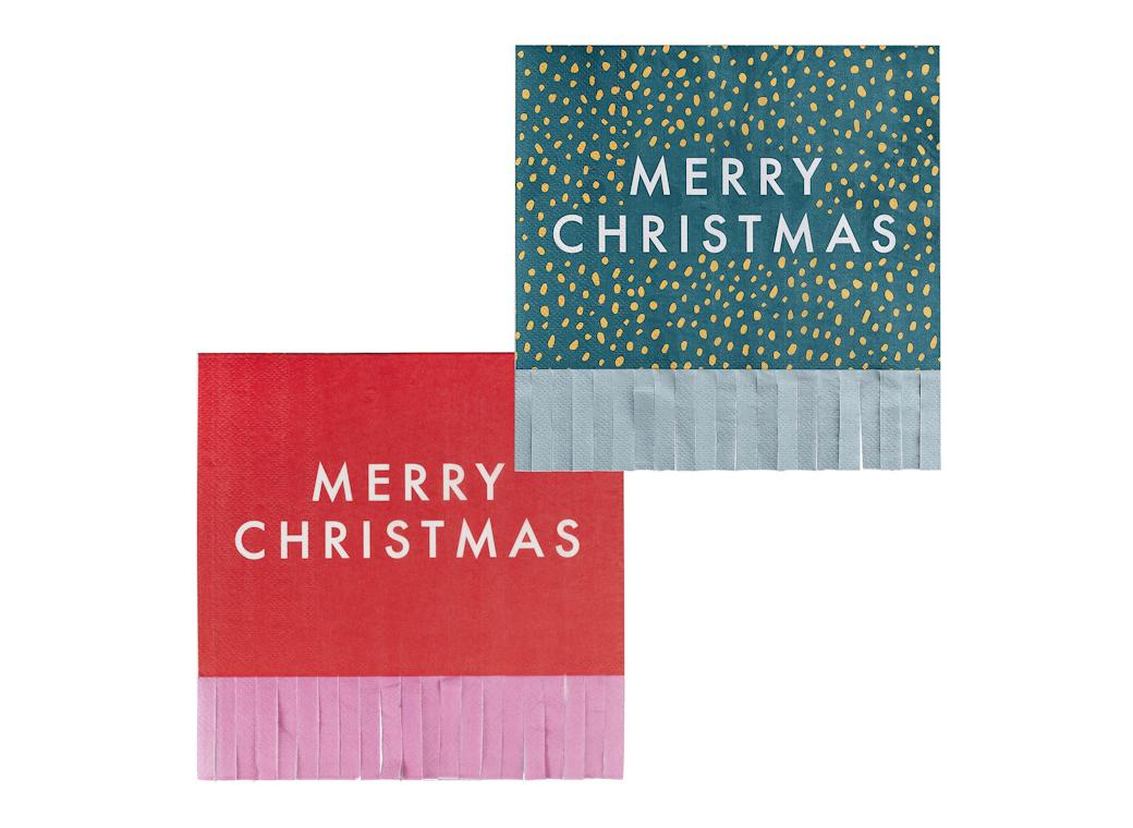 Merry & Bright Christmas Napkins 16pk