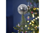 Merry & Bright Disco Ball Christmas Tree Topper