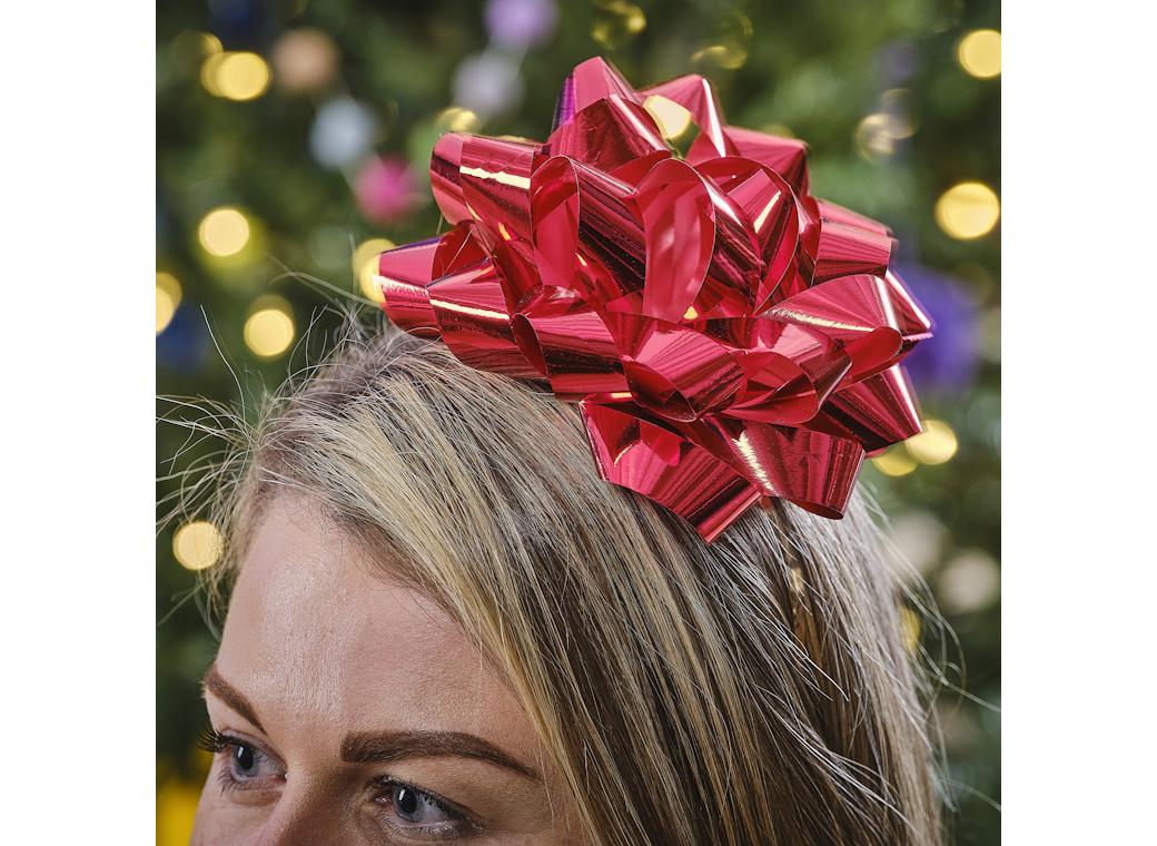 Merry & Bright Present Bow Christmas Headband