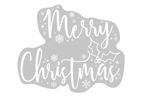 Merry Christmas Window Decals 2pk