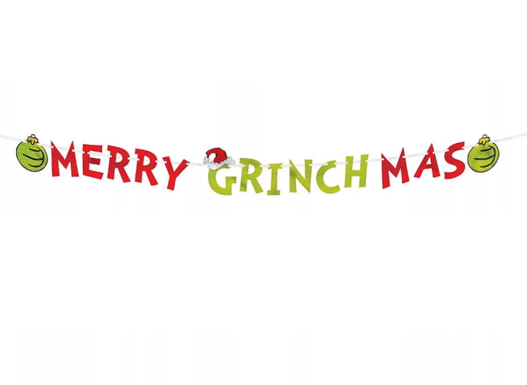 Merry Grinchmas Letter Banner