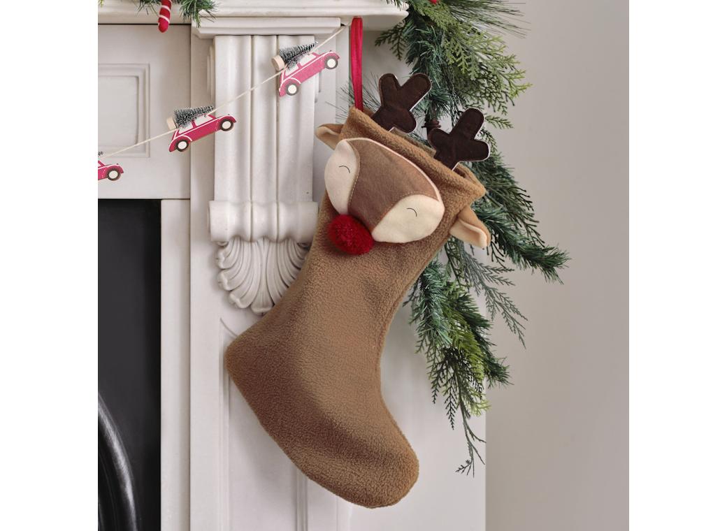 Merry Little Christmas Reindeer Stocking