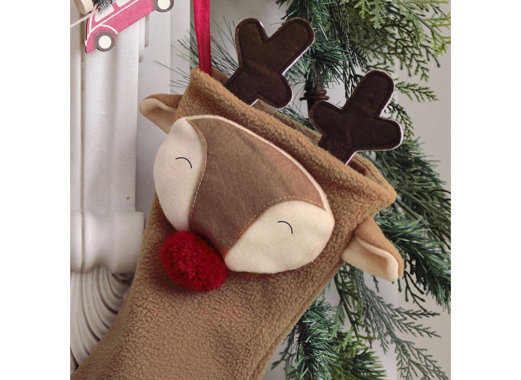 Merry Little Christmas Reindeer Stocking