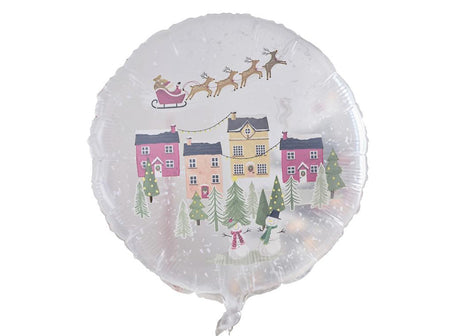 Merry Little Christmas Snow Globe Balloon